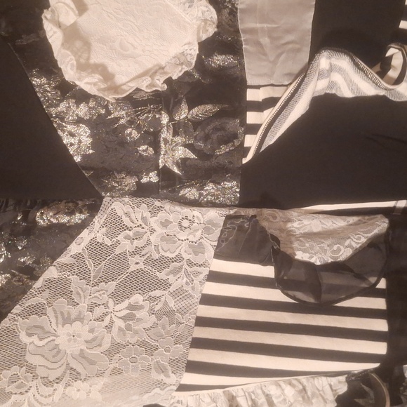 AKIRA Black and White Patchwork Jumpsuit - Picture 8 of 10